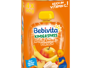 BEBIVITA 1408 FS APFEL-BAN-PFIRS 1J, 4X90G PK