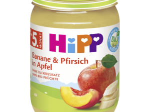 HIPP 4360-02 BANANE/PFIRSICH/APF.5M, 190G GL