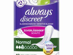 ALWAYS, DISCREET INKO. NORMAL