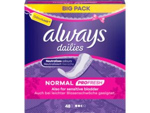 ALWAYS SE PROFRESH NORMAL BP, 48ST PK