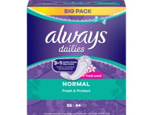 ALWAYS SE F&P NORMAL FRESH, 56ST PK