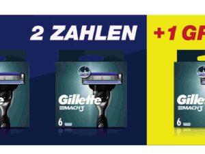 GILLETTE, MACH3 6ER 2+1