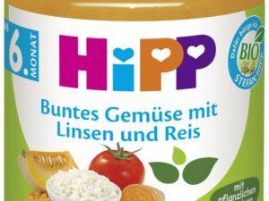 HIPP DA60501, GEMUESE LINS+REIS 6M