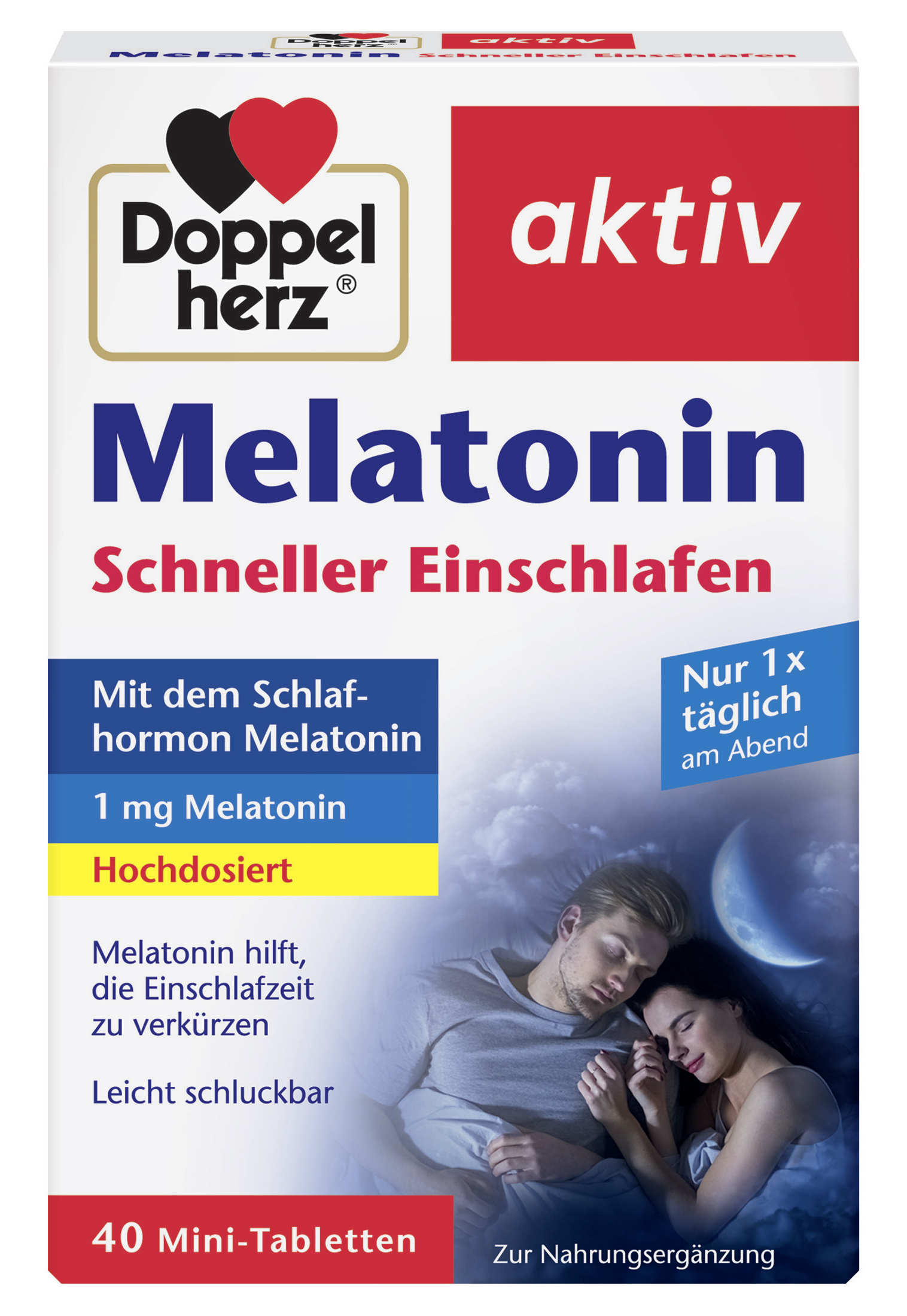 DOPPELHERZ MELATONIN 1MG 40TABL., 3,8G PK