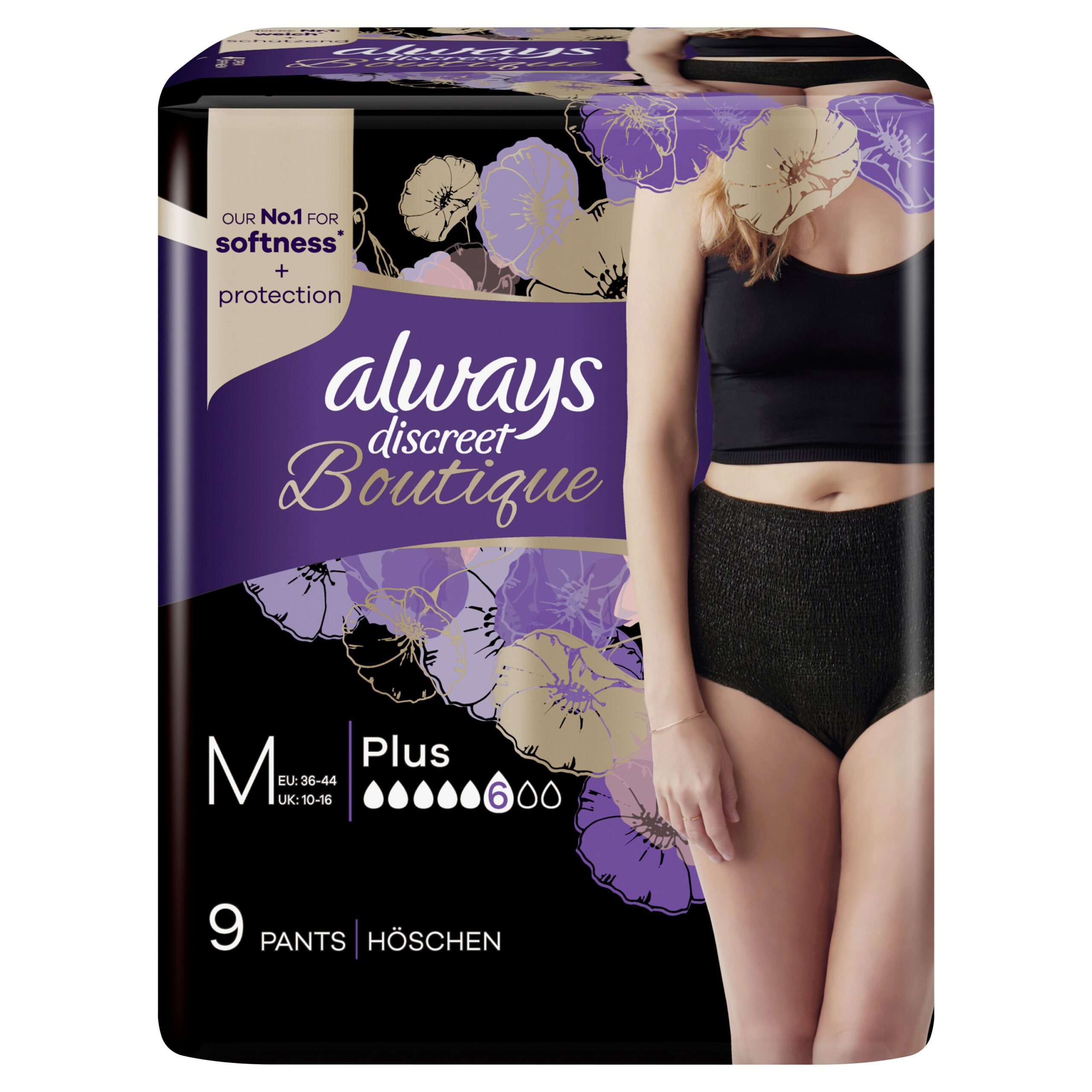 ALWAYS DISCRE BOUTIQUE PANTS BLACK M, 9ST PK