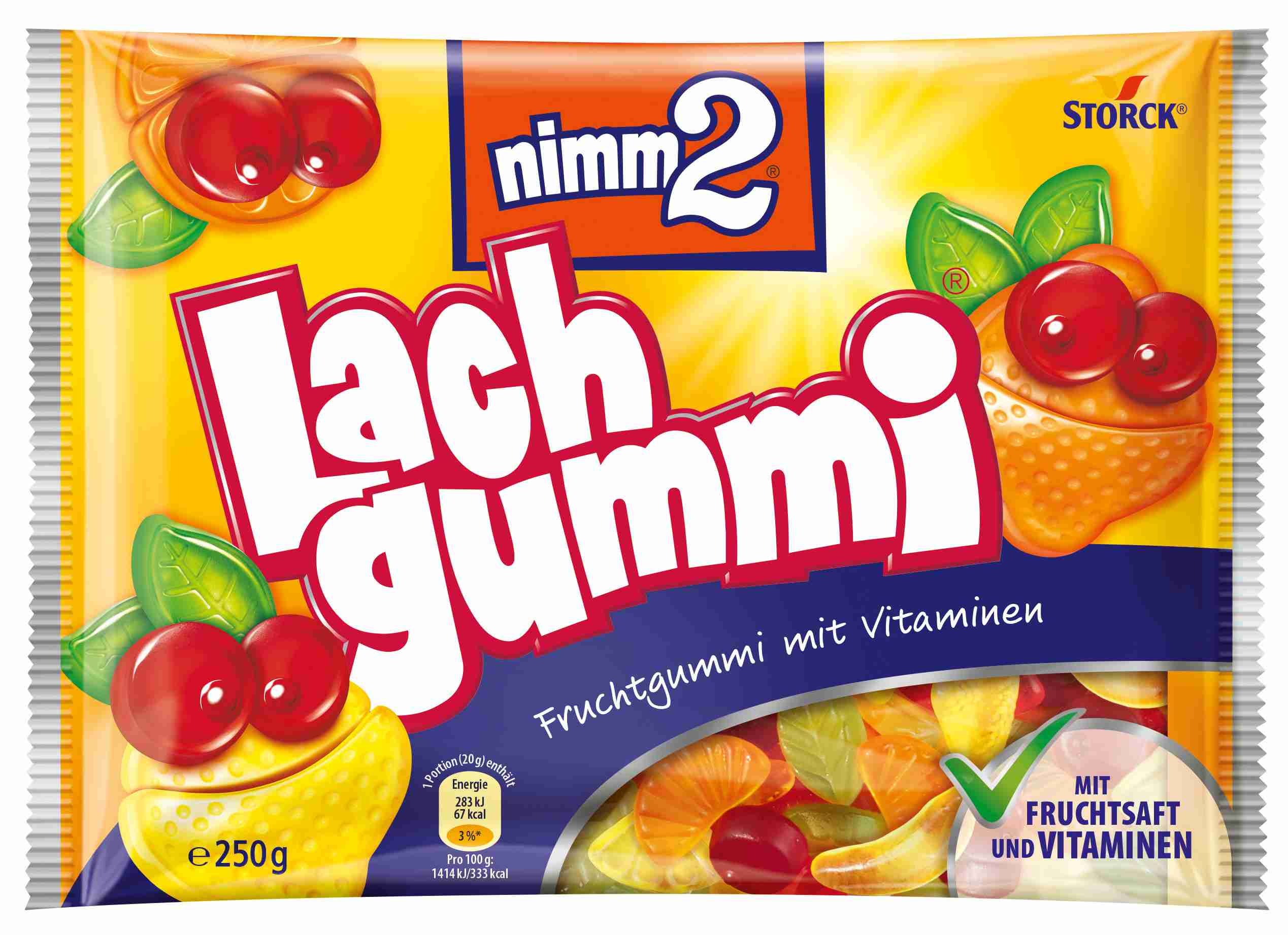 STORCK NIMM 2 LACHGUMMI, 250G BT