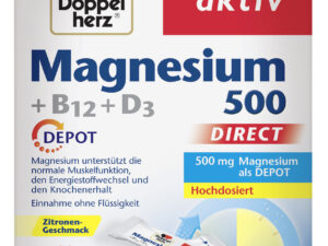 DOPPELHERZ MAGN.500+B12+D3 20STI., 20G PK