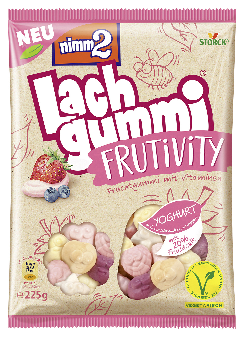 STORCK NIMM2 FRUTIVI. YOGHURT, 225G BT