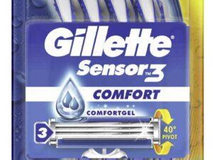 GILLETTE, SENSOR 3 COMFORT 4+4