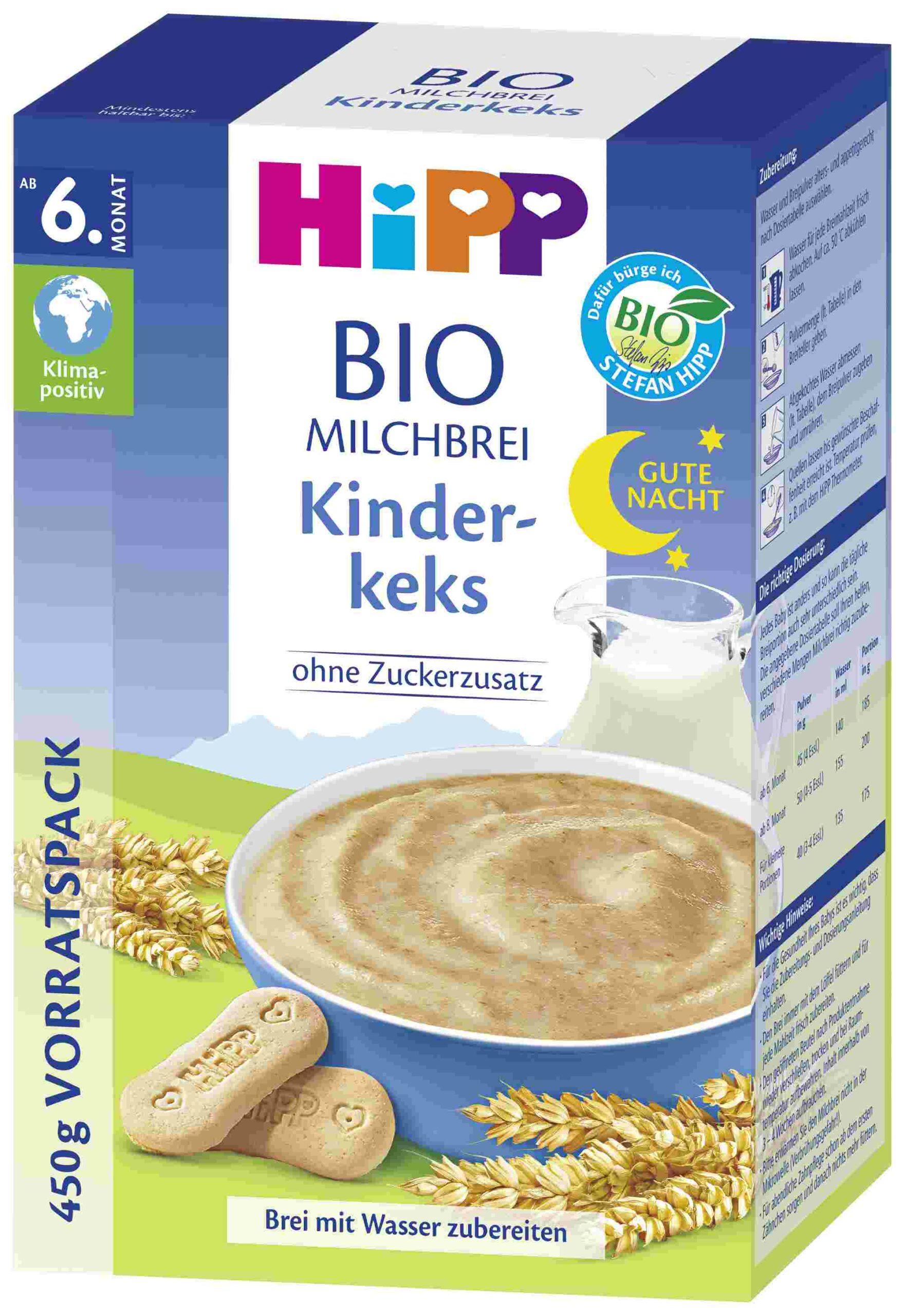 HIPPDA30005 GN BREI KINDERKEKS 6M, 450G PK