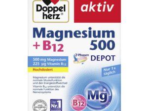 DOPPELHERZ MAGNESIUM500+B12 30ST, 51G PK