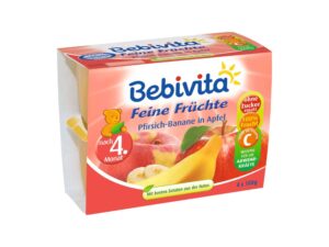 BEBIVITA 1427 PFIRS. BANANE/APFEL 4M, 4X100G