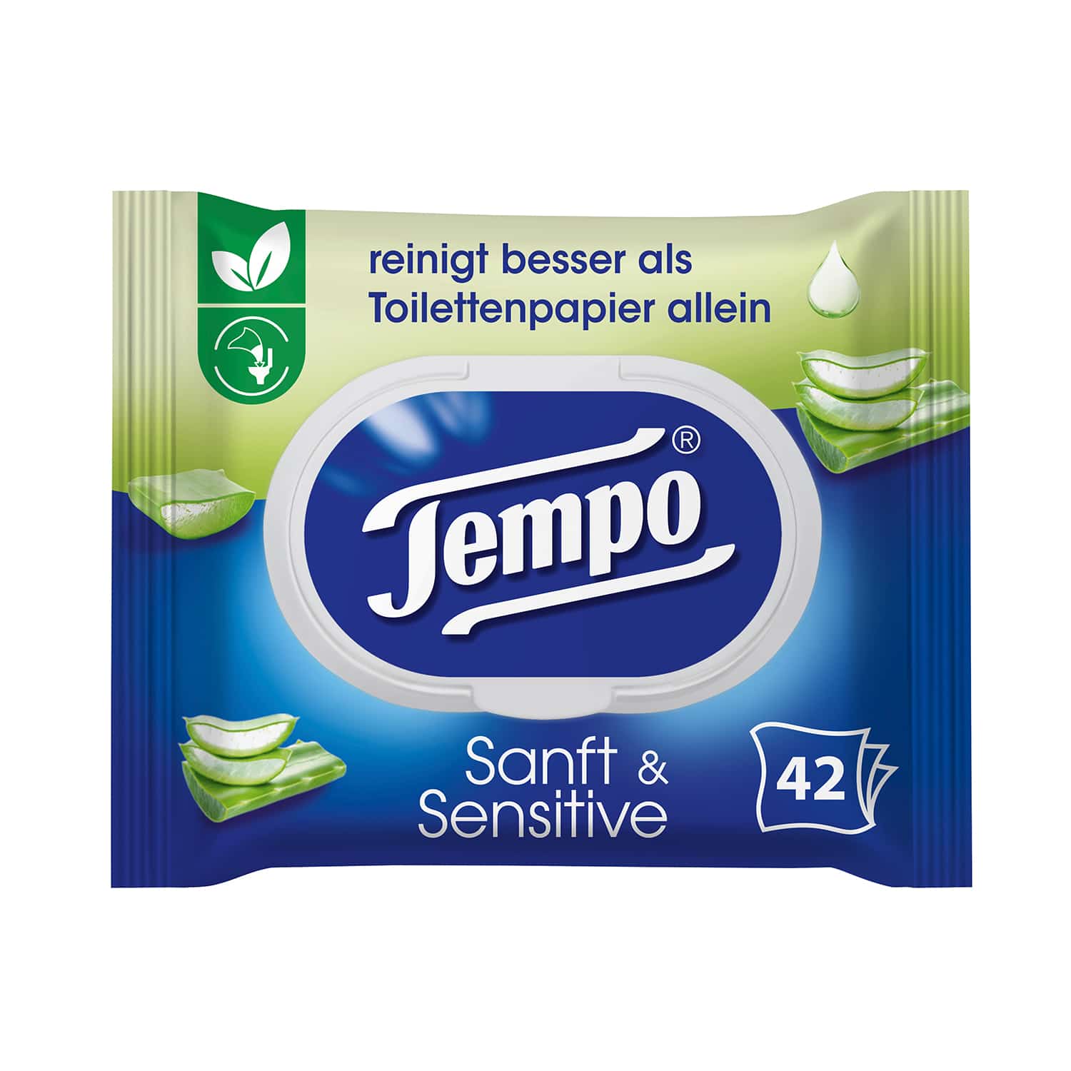 TEMPO FEUCHT SANFT&SENSITIV SP NF, 42ST PK