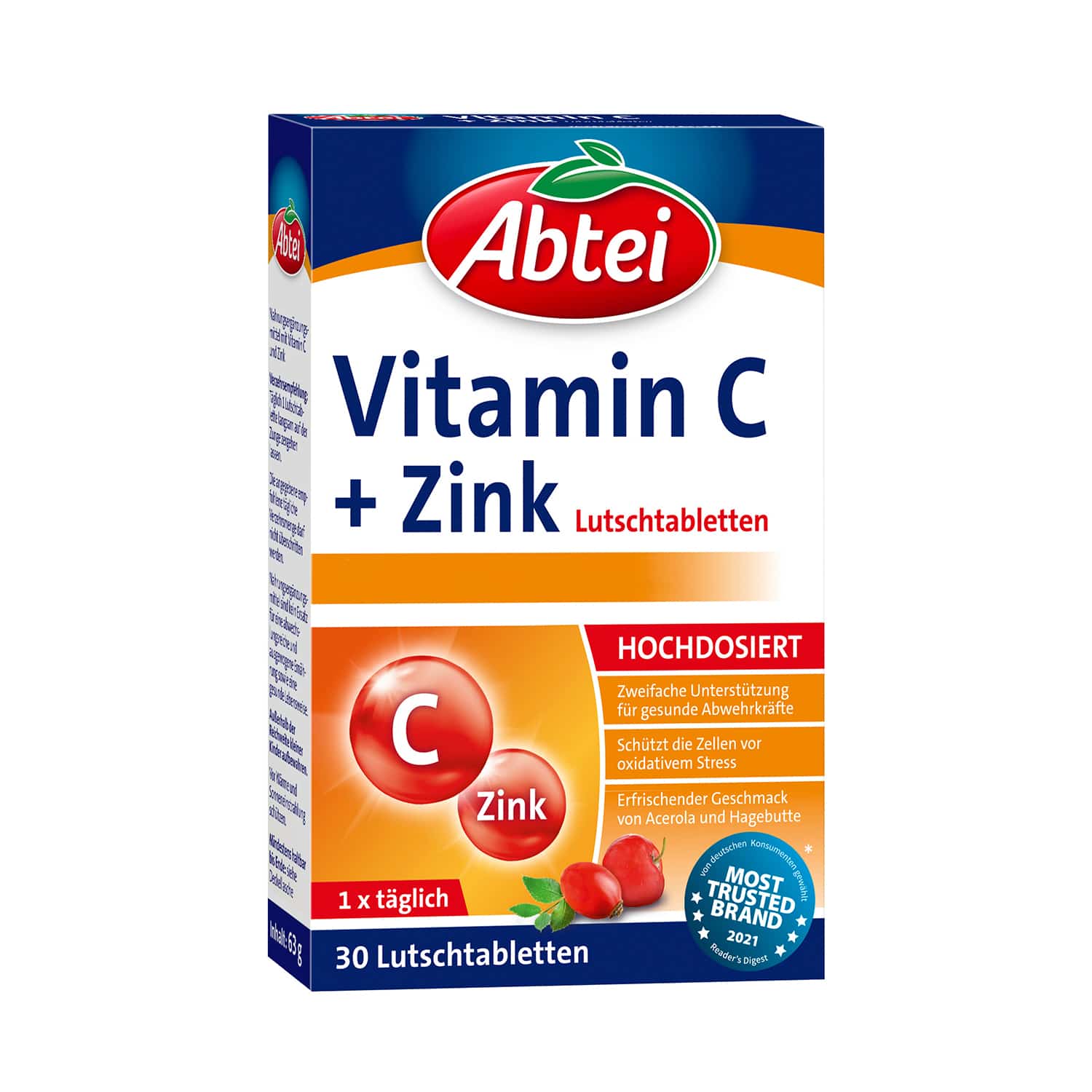 ABTEI VITAMIN C+ZINK 30ST, 63G PK