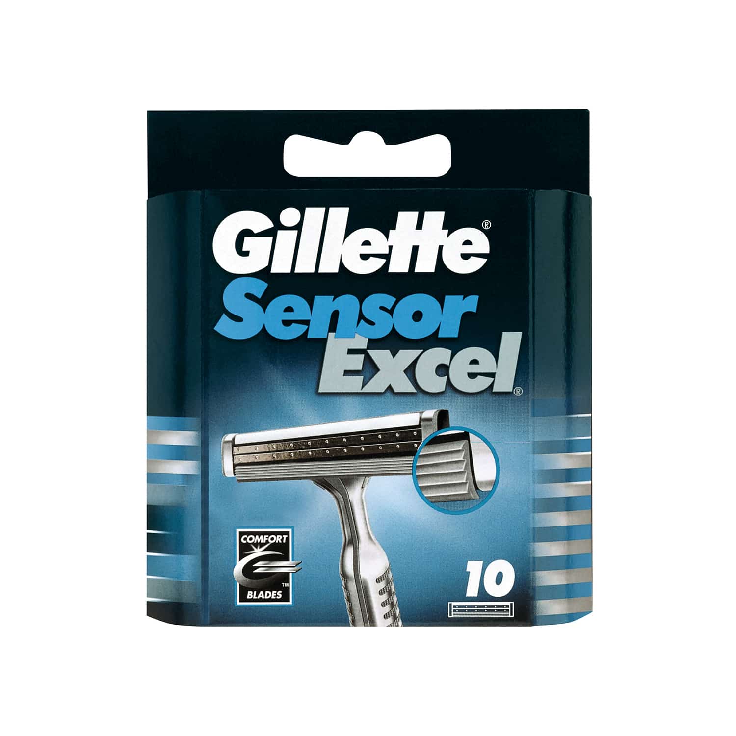 GILLETTE SENSOR EXCEL KLINGEN, 10ST PK