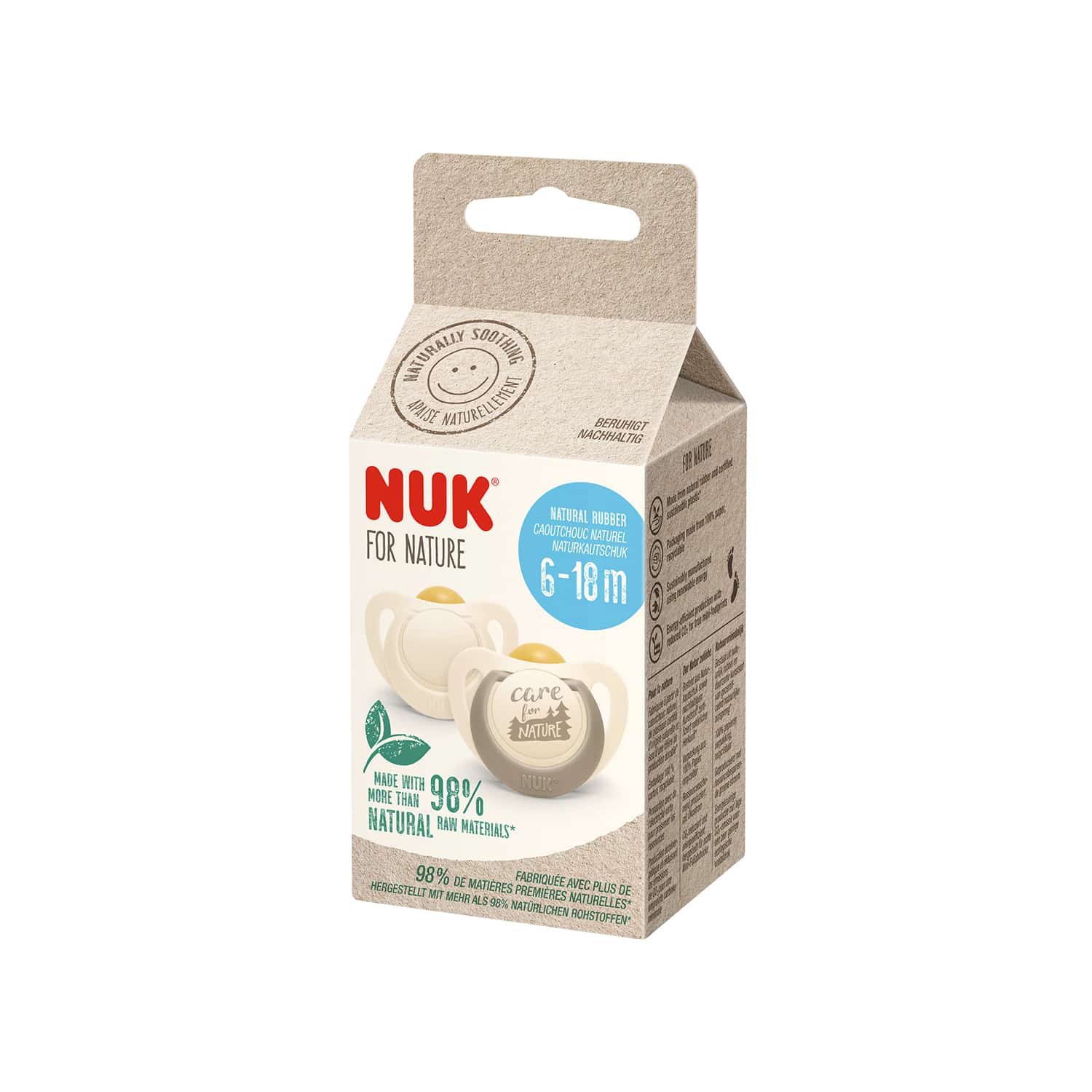 NUK NATURE LATEX BS GR. 2, 2ST PK