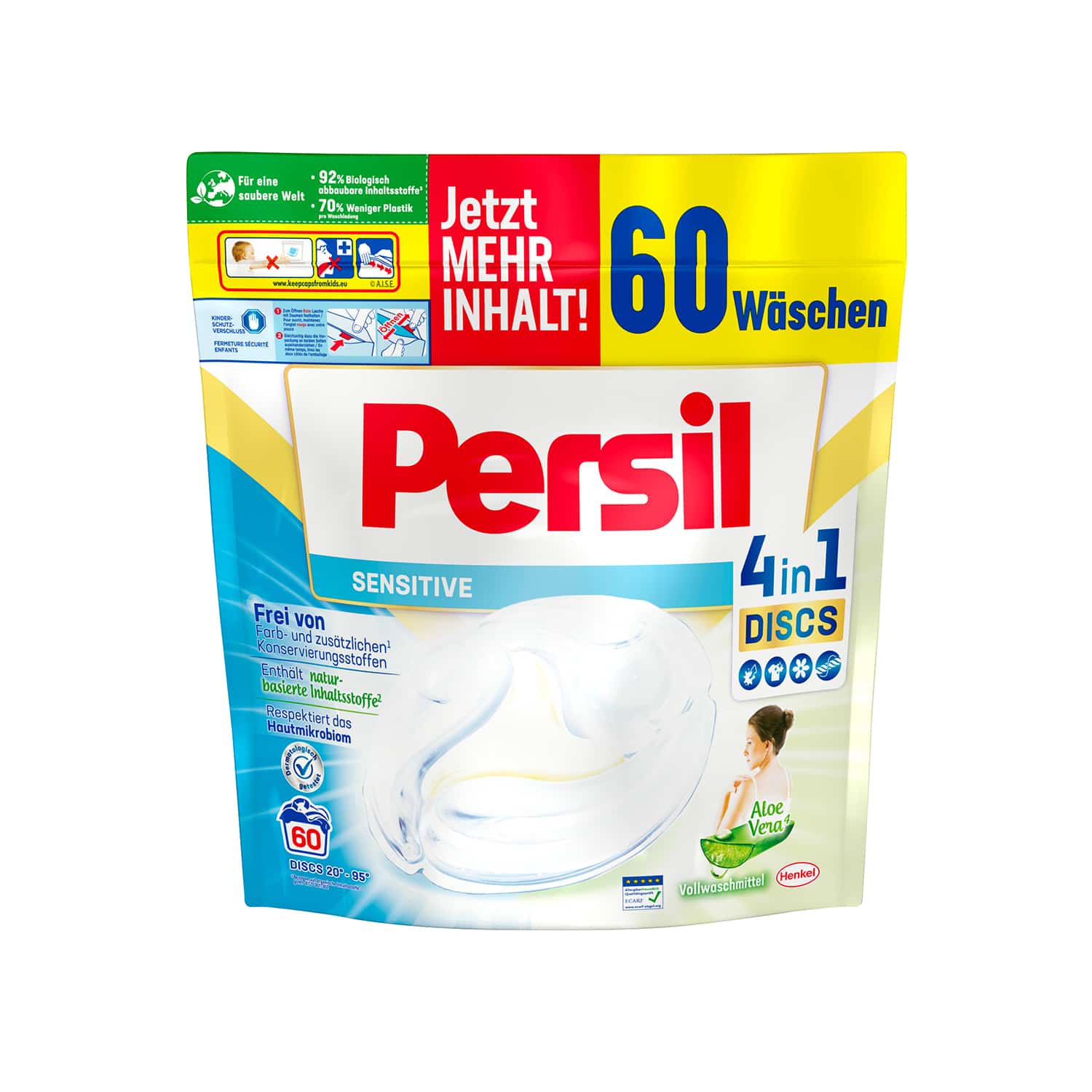 PERSIL SENSITIVE DISCS 60WL, 1,5KG BT