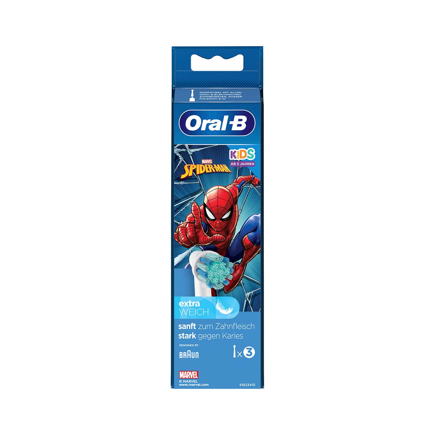 ORAL-B KIDS SPIDERMAN EISKOEN, 3ST PK