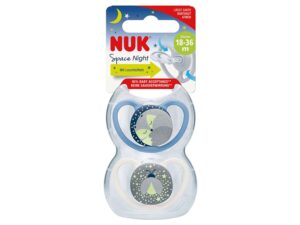 NUK BS GR3 SPACE NIGHT, 2ST PK