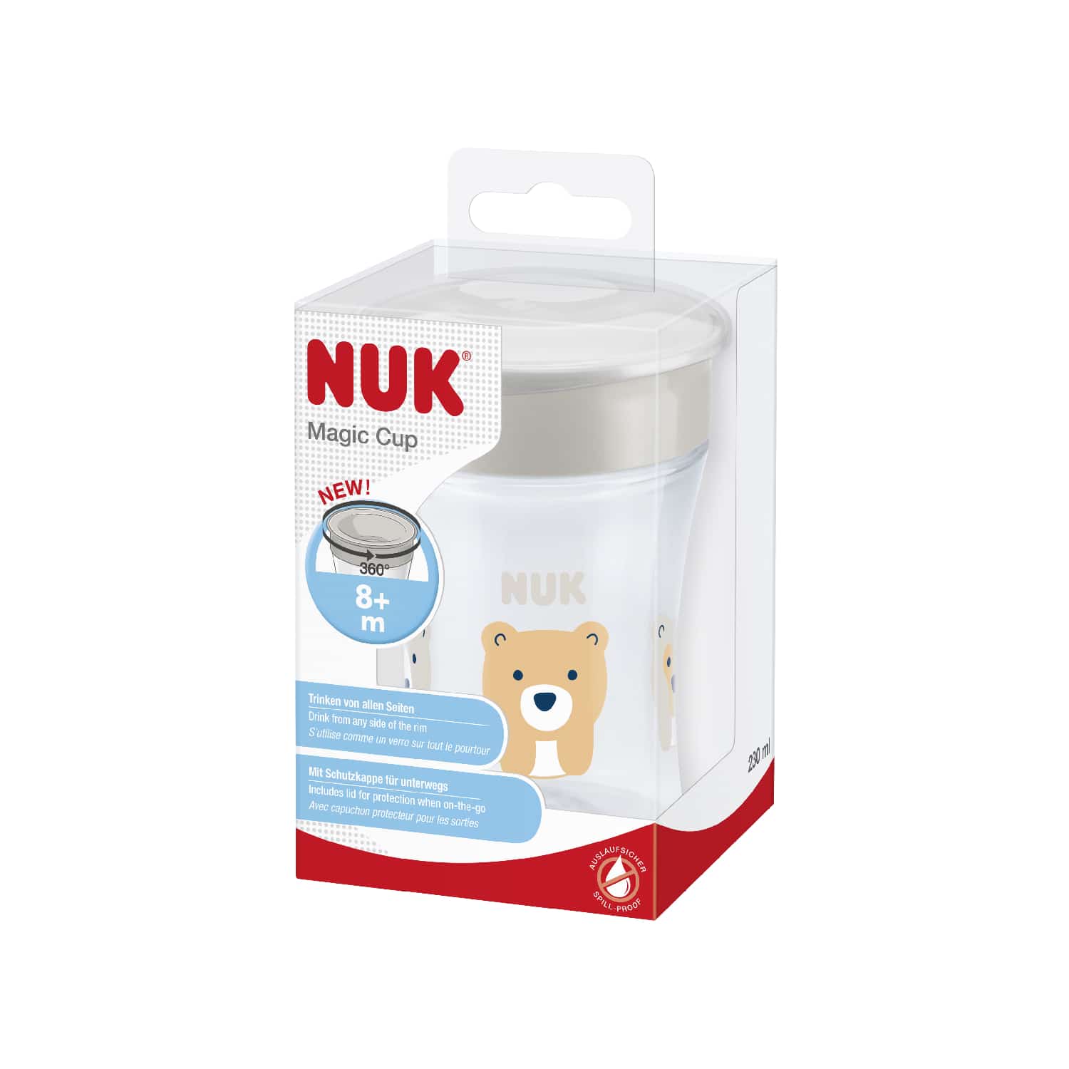 NUK MAGIC CUP AB 8 M, 230ML BE