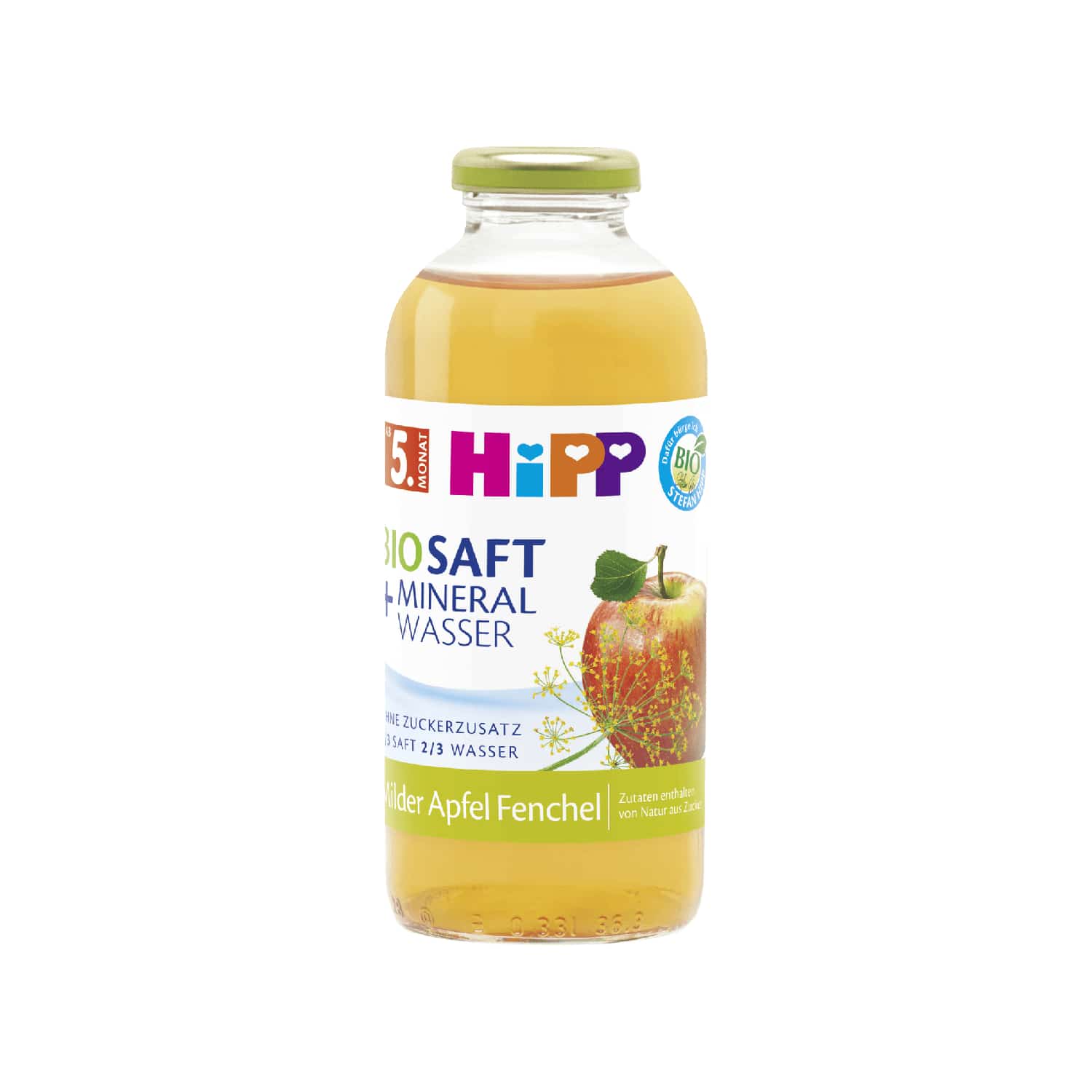 HIPP 8136 MILD APFEL FENCHEL 5M, 500ML FL
