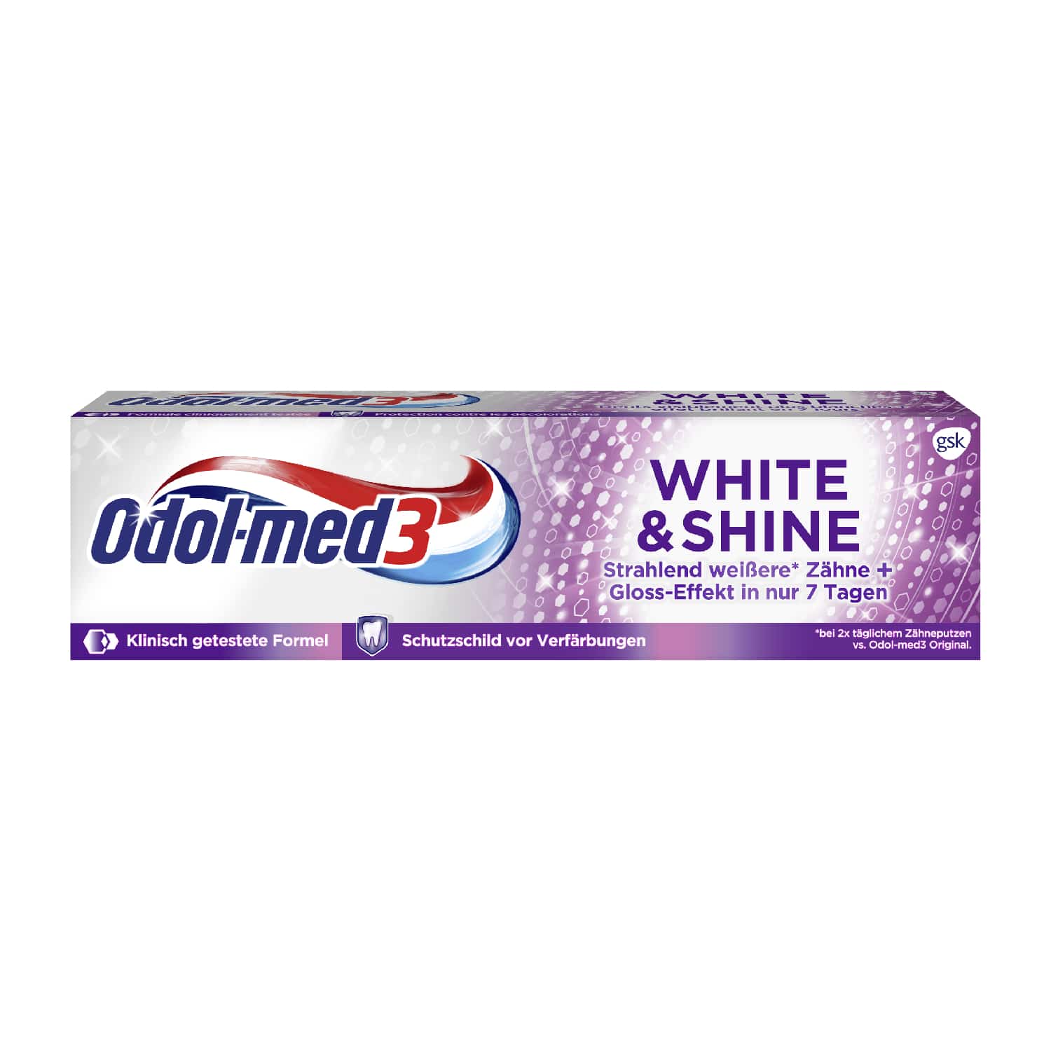 ODOL MED 3 ZC WHITE & SHINE, 75ML SC