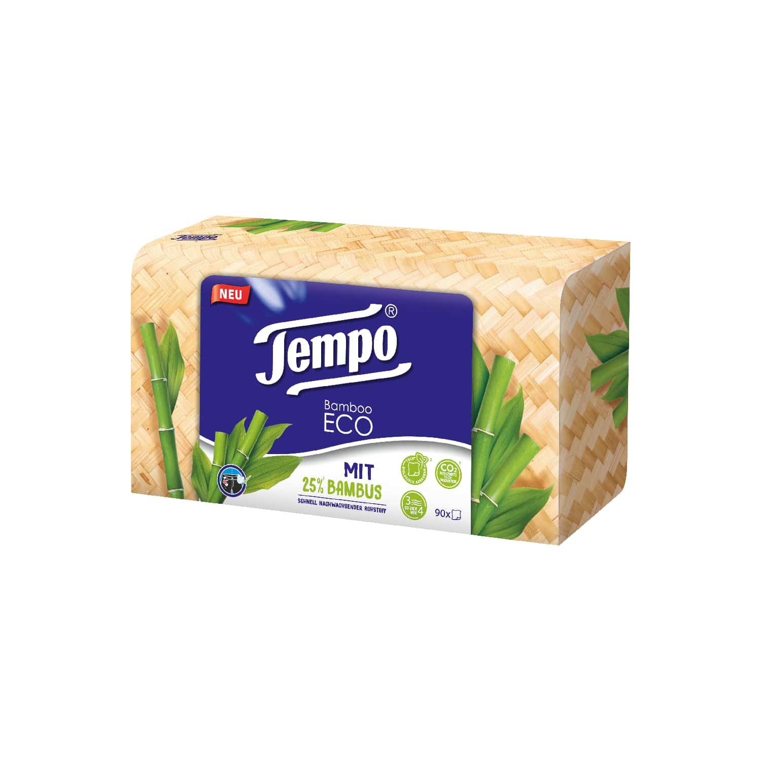 TEMPO TATUE BAMBOO BOX, 90ST PK