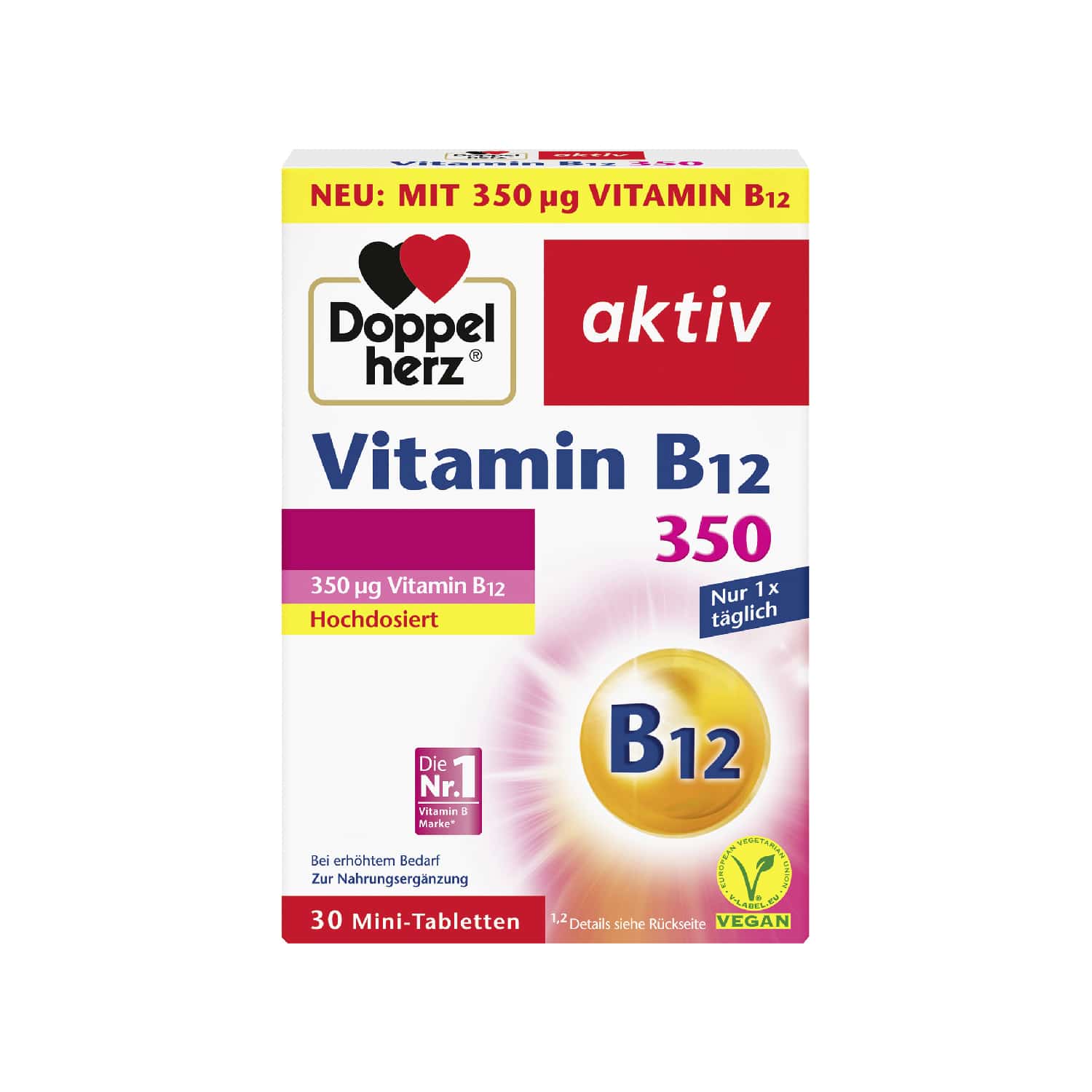 DOPPELHERZ VITAMIN B12 MINITB 30S, 12,5G PK