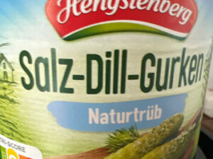 Hengstenberg Salz-Dill-Gurken 650 g Gl