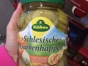 Kuehne Schles.gurkenhappen 670 g Gl