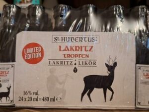 St. Hubertus Lakritzlikoer 16% 24X0,02 l