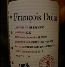 Igp Pays D'oc Francois Dulac Rose 1 l Fl