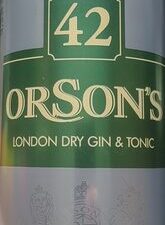 Ds R Orson Gin & Tonic 10% 0,33 l Ds