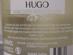 Larsini Hugo Frizzante Weiss 0,75 l Fl