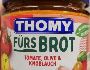 Thomy Fuers Brot Tomate,Veg 180 g Gl