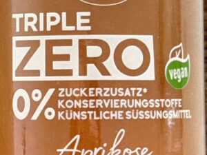 Zentis Triple Zero Aprikose 185 g Gl