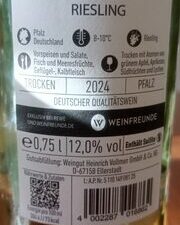 Weinfreunde Vollmer Riesling 0,75 l Fl